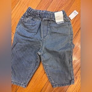 Striped Blue Baby Pants